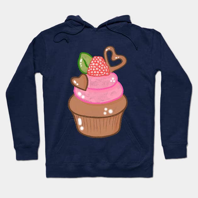 Kawaii Cupcake Hoodie by Lizzamour